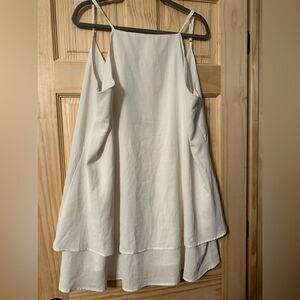 Styledome WHITE Spaghetti Strap Strap Dress 2XL